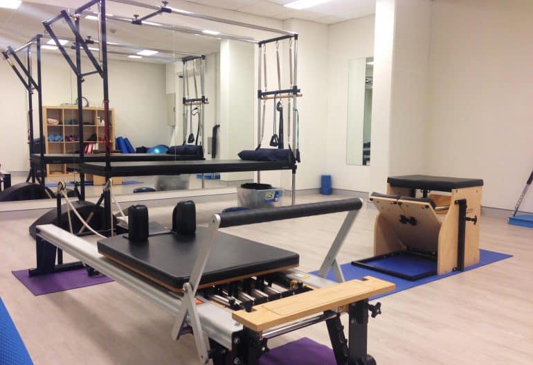 Pilates equipment room at total physio manly vale