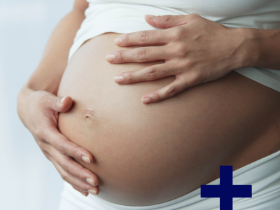 Cropped image of pregnant woman